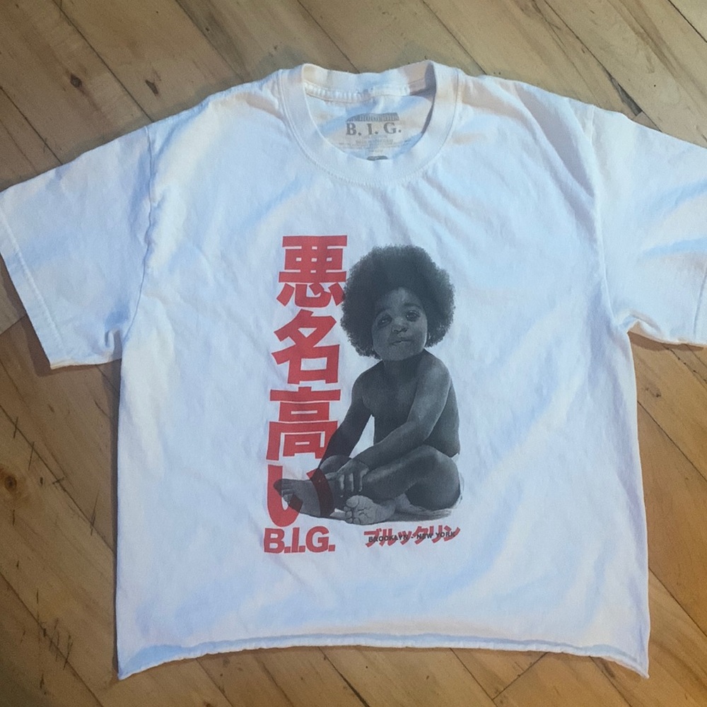 The Notorious B.I.G Women’s Cropped Graphic T Size S